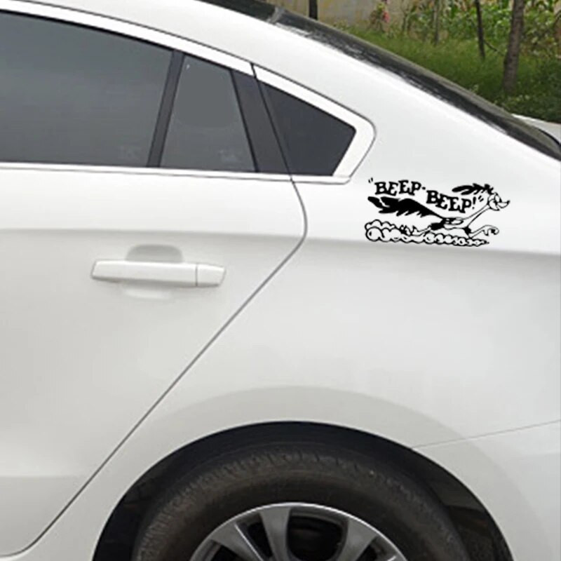 Road Runner matrica Rajzfilm Old Fast Car Truck Laptop Autódekoráció Autóstílusú matricák és matricák