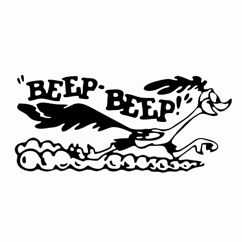 Road Runner matrica Rajzfilm Old Fast Car Truck Laptop Autódekoráció Autóstílusú matricák és matricák