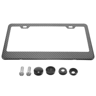 Süsinikkiust numbrimärgi raami numbrihoidja meestele raamid roostevabast terasest süsiniku kaaned kraam