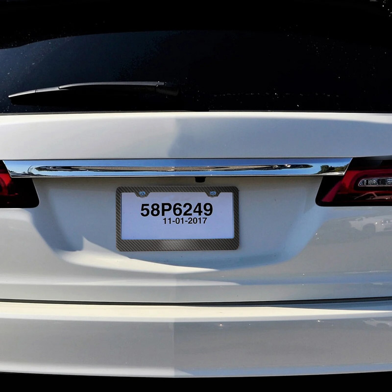 Süsinikkiust numbrimärgi raami numbrihoidja meestele raamid roostevabast terasest süsiniku kaaned kraam