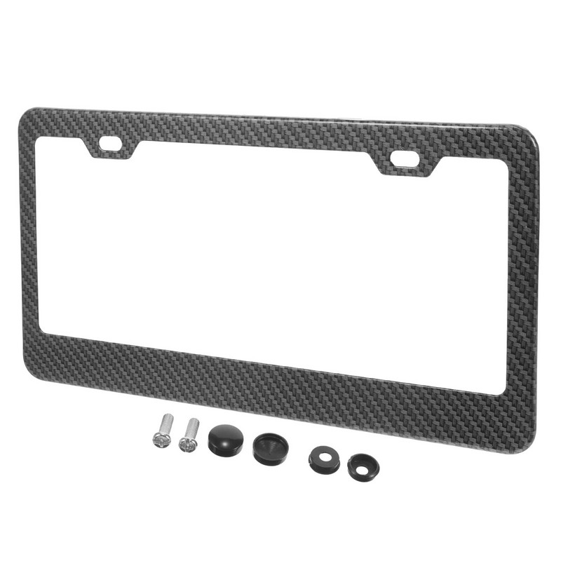 Süsinikkiust numbrimärgi raami numbrihoidja meestele raamid roostevabast terasest süsiniku kaaned kraam