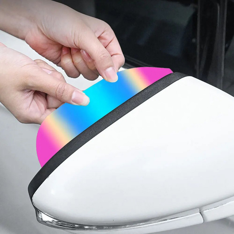 Automobilio galinio vaizdo veidrodėlis, lietaus antakių automatinis galinio vaizdo veidrodis, lietaus nepraleidžiantis skydas, apsauga nuo saulės Sniego apsaugos dangtelio dekoro priedai