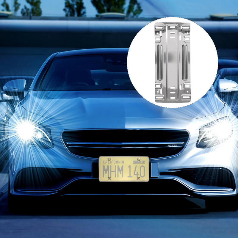 Στήριγμα μπροστινής κάμερας Βάση πινακίδας κυκλοφορίας Universal πρώην κιτ βάσης άδειας αυτοκινήτου από ανοξείδωτο χάλυβα