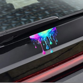 Забавни петна от боя Стикери за кола Каросерия Персонализиран декоративен прозорец Rainbow Doodle Decals Автомобилни декоративни аксесоари