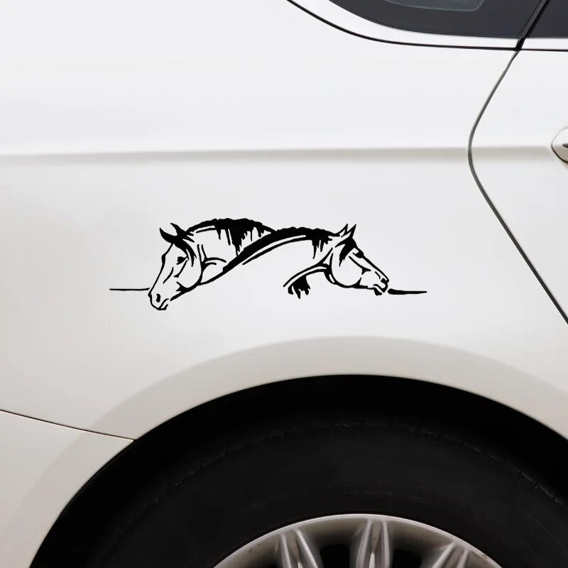 Autokleebis Ilus hobune autokleebis Stiilkleebis Dekoratsioon Peegeldav vinüülist autokleebis, Mootorratta kleebise kriimustustega kate