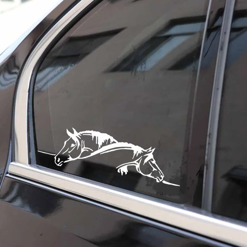 Autokleebis Ilus hobune autokleebis Stiilkleebis Dekoratsioon Peegeldav vinüülist autokleebis, Mootorratta kleebise kriimustustega kate