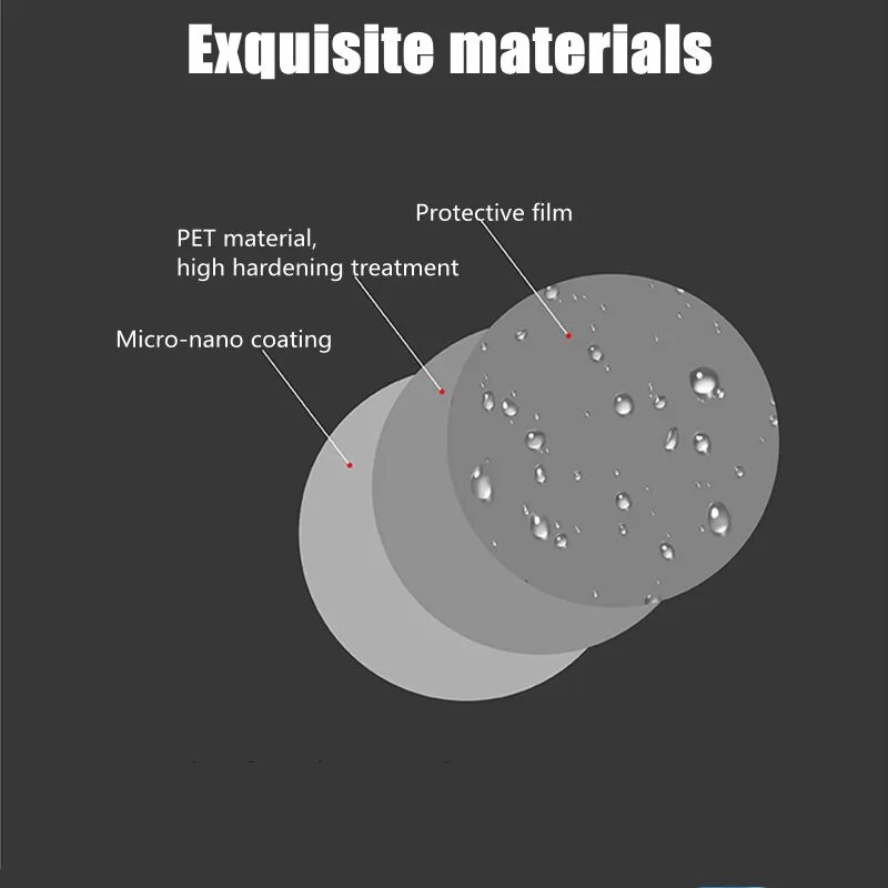 2 vnt. Automobilio nuo lietaus plėvelė Automobilio galinio vaizdo veidrodėlis Apsauginis nuo lietaus nepraleidžiantis nuo rūko vandeniui atsparios plėvelės membranos automobilio lipdukas Automobilių priedai