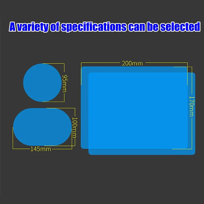 2 vnt. Automobilio nuo lietaus plėvelė Automobilio galinio vaizdo veidrodėlis Apsauginis nuo lietaus nepraleidžiantis nuo rūko vandeniui atsparios plėvelės membranos automobilio lipdukas Automobilių priedai