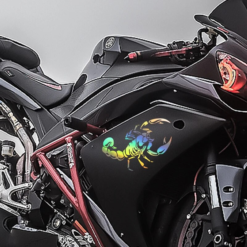 G134 19,3X20CM Προσωπικότητα Scorpion Αυτοκόλλητο και Αυτοκόλλητα Αυτοκινήτου Ανακλαστικά λέιζερ Αυτοκόλλητα Τρισδιάστατα Αυτοκόλλητα Αδιάβροχο αντηλιακό