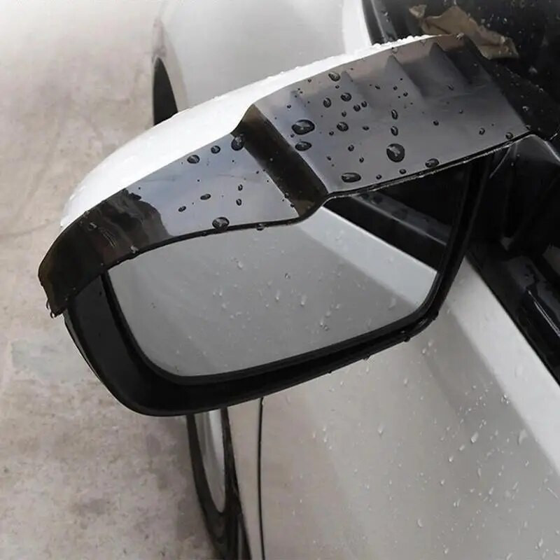2TK auto tahavaate peegel vihmakulmude visiir auto tagavaate külgmine lumesirm päikesekaitse auto peegli tarvikud õhu kuivatamise stiil