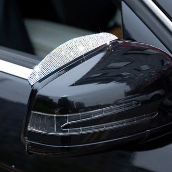 Автомобилно огледало за обратно виждане Дъжд Вежди Утеплителна лента Странични кристали Автомобилно обратно виждане Странично Сняг Слънчева козирка Дъждобран Протектор Части Аксесоари