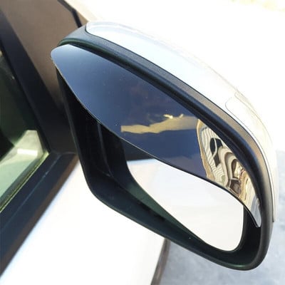 2Pcs Car Rearview Mirror Visor Baffle Rain Shield Eyebrow Mirror Deflector Cover For Smart 451 453 Fortwo Forfour Accessories