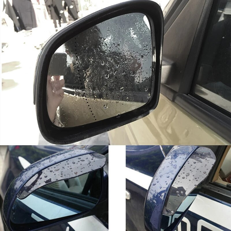 2 tk auto tahavaatepeegli visiiri deflektori vihmakaitse Kulmude peegli deflektori kate Smart 451 453 Fortwo Forfour tarvikutele