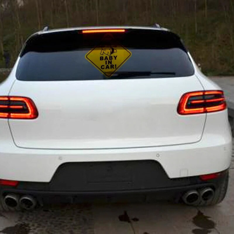 „Baby on Board“ lipdukas, skirtas saugos automobilio ženklui Atsargiai Įspėjamasis lipdukas Lango skelbimų lenta Nugarėlė Lipni lengvai montuojama D7YA