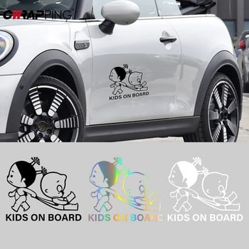 Αυτοκόλλητο αυτοκόλλητο 1 τμχ αντανακλαστικό αυτοκίνητο Baby on Board Night Driving Προειδοποιητική πινακίδα Αυτοκόλλητα αυτοκόλλητα για αξεσουάρ αυτοκόλλητων ανακλαστικών αυτοκόλλητων