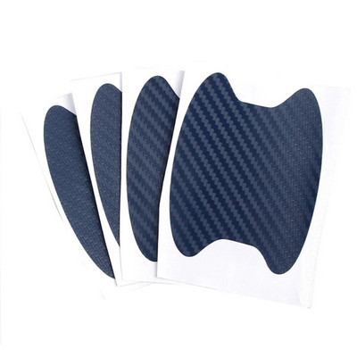 AQTQAQ 4 τεμ./Σετ Εξωτερικό αδιάβροχο αυτοκόλλητο μπολ αυτοκινήτου με υφή από ανθρακονήματα Λαβή πόρτας αυτοκινήτου Προστατευτικά αυτοκόλλητα από γρατσουνιές