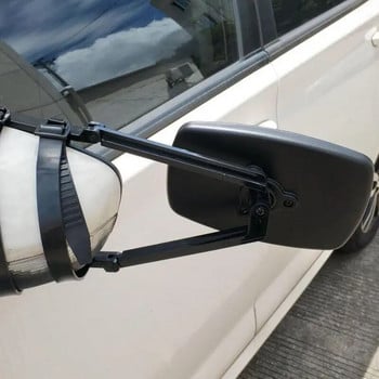 Καθρέφτης ρυμούλκησης αυτοκινήτου Caravan Mirror Ανθεκτικό και σταθερό επεκτάσιμο καθρέφτη για τροχόσπιτο αυτοκινήτου Caravan Truck Μαύρο αξεσουάρ αυτοκινήτου