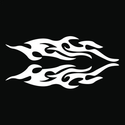 2 tk Autokleebised Modifitseeritud leekkleebised Kriimud Mootorratta kaitseraua kapoti tahavaate peegli peakaane kleebis auto stiilikujundus