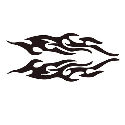 2 tk Autokleebised Modifitseeritud leekkleebised Kriimud Mootorratta kaitseraua kapoti tahavaate peegli peakaane kleebis auto stiilikujundus