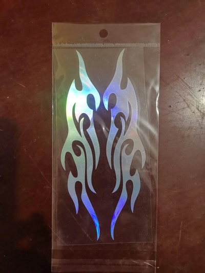 2 tk Autokleebised Modifitseeritud leekkleebised Kriimud Mootorratta kaitseraua kapoti tahavaate peegli peakaane kleebis auto stiilikujundus