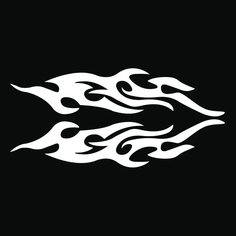 2 tk Autokleebised Modifitseeritud leekkleebised Kriimud Mootorratta kaitseraua kapoti tahavaate peegli peakaane kleebis auto stiilikujundus