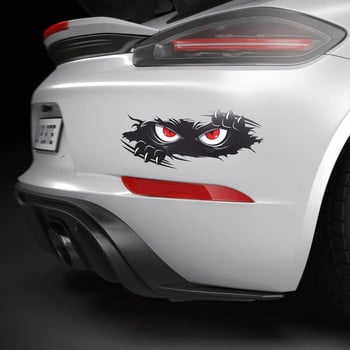 3Pcs Funny Monster Sticker Водоустойчиви 3D винилови самозалепващи се забавни аниме сладки Auto Peeking Monster стикери за кола