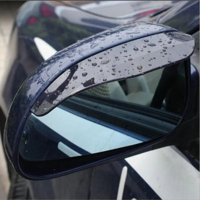 Universalus 2vnt automobilio galinio vaizdo veidrodėlis Rain Shield lietaus antakiai skirtas Ford focus 2 3 mk2 mk3 party mondeo mk4 ranger mustang fusion