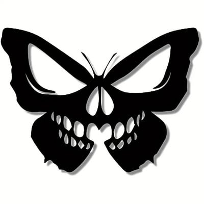 Skull Butterfly motorkerékpár matricák üzemanyagtartályhoz, versenysisakhoz, vízálló matricákhoz, autó lökhárító ajtajának burkolata karcolások díszítéséhez