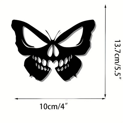 Αυτοκόλλητα μοτοσικλέτας Skull Butterfly για αγωνιστικό κράνος δεξαμενής καυσίμου αμαξώματος αδιάβροχα αυτοκόλλητα Κάλυμμα πόρτας προφυλακτήρα αυτοκινήτου γρατσουνιές διακόσμηση