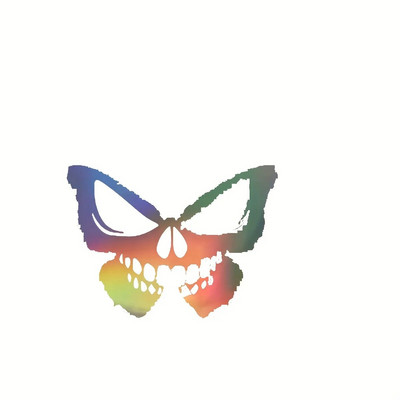 Αυτοκόλλητα μοτοσικλέτας Skull Butterfly για αγωνιστικό κράνος δεξαμενής καυσίμου αμαξώματος αδιάβροχα αυτοκόλλητα Κάλυμμα πόρτας προφυλακτήρα αυτοκινήτου γρατσουνιές διακόσμηση