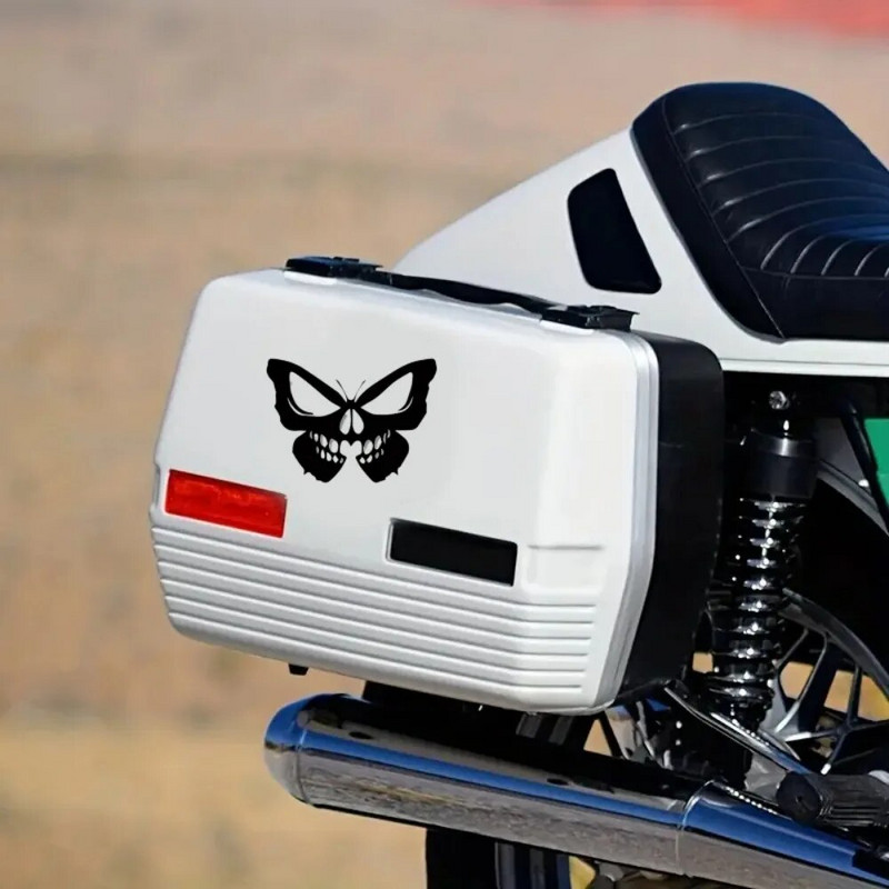 Αυτοκόλλητα μοτοσικλέτας Skull Butterfly για αγωνιστικό κράνος δεξαμενής καυσίμου αμαξώματος αδιάβροχα αυτοκόλλητα Κάλυμμα πόρτας προφυλακτήρα αυτοκινήτου γρατσουνιές διακόσμηση