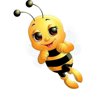 Automašīnas uzlīme Jauka, maza bite multfilma kukaiņu ūdensizturīga vinila uzlīme Automašīnas aksesuāri pašlīmējošs dekors