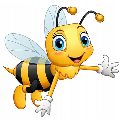 T316# Slatka mala pčelica, crtani kukac, zidna naljepnica, naljepnica za dječju spavaću sobu, naljepnica za hladnjak, WC