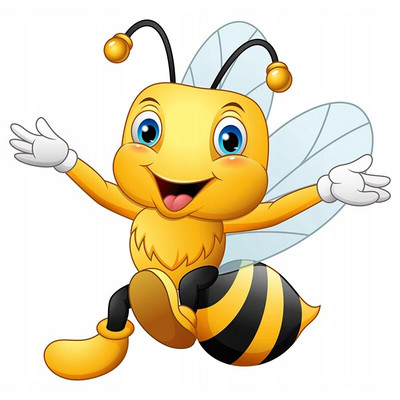T316# Slatka mala pčelica, crtani kukac, zidna naljepnica, naljepnica za dječju spavaću sobu, naljepnica za hladnjak, WC