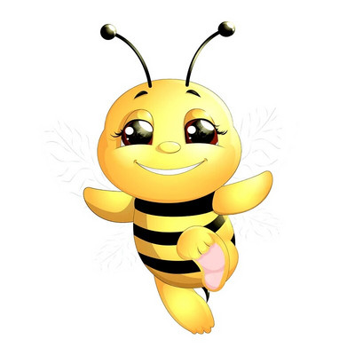 T316# Slatka mala pčelica, crtani kukac, zidna naljepnica, naljepnica za dječju spavaću sobu, naljepnica za hladnjak, WC