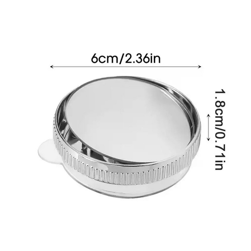 2PC 360 grādos regulējami aklās zonas spoguļi automašīnas aizmugurējā skata izliektā spoguļa apaļā rāmja platleņķa spoguļi automašīnas atpakaļgaitā