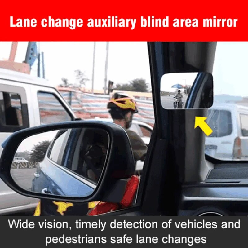 1 pāris automašīnas aklās zonas atpakaļskata spogulis HD Infinity platleņķa objektīvs 360° regulējams neliels spogulis automašīnas atpakaļgaitas spogulis