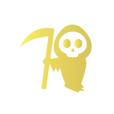 Grim Reaper Lurking Vinyl Sticker Decals Spooky Skeleton Peeker Naljepnice za prozor automobila, branik, ukras za prijenosno računalo