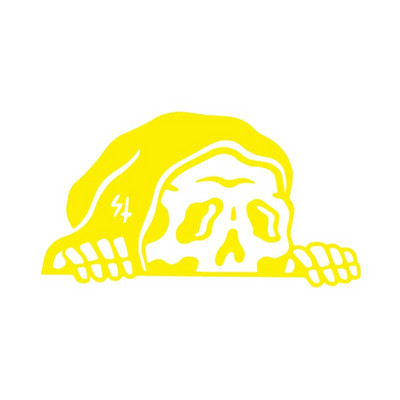 Grim Reaper Lurking Vinyl Sticker Decals Spooky Skeleton Peeker Naljepnice za prozor automobila, branik, ukras za prijenosno računalo