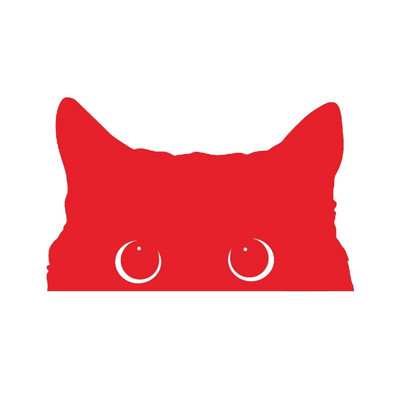 Vinilna naljepnica s mačkom koja viri Naljepnice za prozore na braniku automobila, smiješne slatke naljepnice s mačkama koje vire Ukrasne uklonjive naljepnice za prijenosno računalo