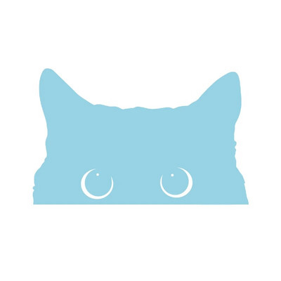 Vinilna naljepnica s mačkom koja viri Naljepnice za prozore na braniku automobila, smiješne slatke naljepnice s mačkama koje vire Ukrasne uklonjive naljepnice za prijenosno računalo