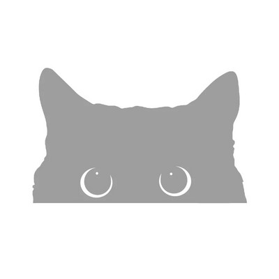 Vinilna naljepnica s mačkom koja viri Naljepnice za prozore na braniku automobila, smiješne slatke naljepnice s mačkama koje vire Ukrasne uklonjive naljepnice za prijenosno računalo