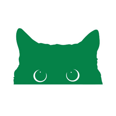 Vinilna naljepnica s mačkom koja viri Naljepnice za prozore na braniku automobila, smiješne slatke naljepnice s mačkama koje vire Ukrasne uklonjive naljepnice za prijenosno računalo