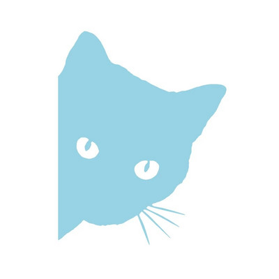 Vinilna naljepnica s mačkom koja viri Naljepnice za prozore na braniku automobila, smiješne slatke naljepnice s mačkama koje vire Ukrasne uklonjive naljepnice za prijenosno računalo