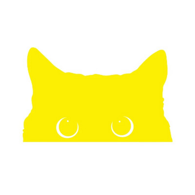 Vinilna naljepnica s mačkom koja viri Naljepnice za prozore na braniku automobila, smiješne slatke naljepnice s mačkama koje vire Ukrasne uklonjive naljepnice za prijenosno računalo