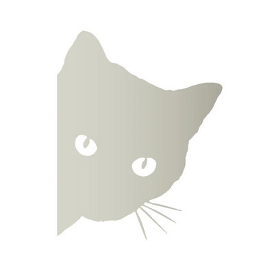 Vinilna naljepnica s mačkom koja viri Naljepnice za prozore na braniku automobila, smiješne slatke naljepnice s mačkama koje vire Ukrasne uklonjive naljepnice za prijenosno računalo