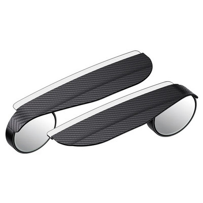 2Pcs crni prozirni univerzalni retrovizor za automobile Kišna obrva Automobilski stražnji bočni štit protiv kiše Štitnik za snijeg Štitnik za sjenilo