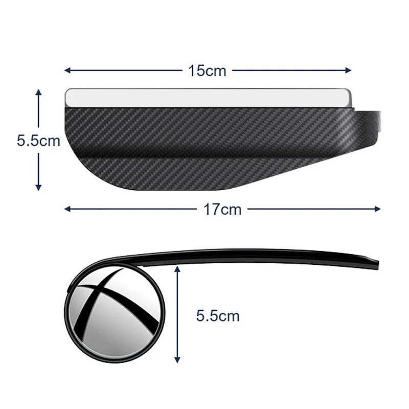 2 τμχ Μαύρο διαφανές καθρέφτης αυτοκινήτου Universal Rearview Car Rain Eyebrow Auto Rear view Side Rain Shield Snow Guard Shade Protector