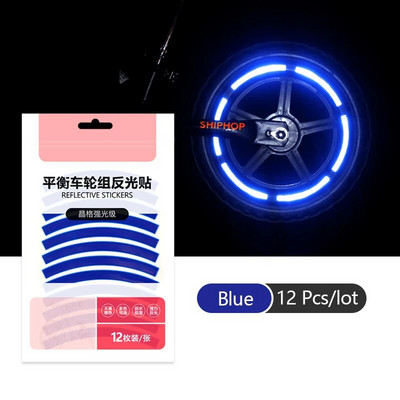 Reflektirajuća naljepnica za gume Sigurnosna naljepnica u boji Dječji bicikl za ravnotežu Reflektirajuća naljepnica Naljepnica za kotače Dodaci za bicikle