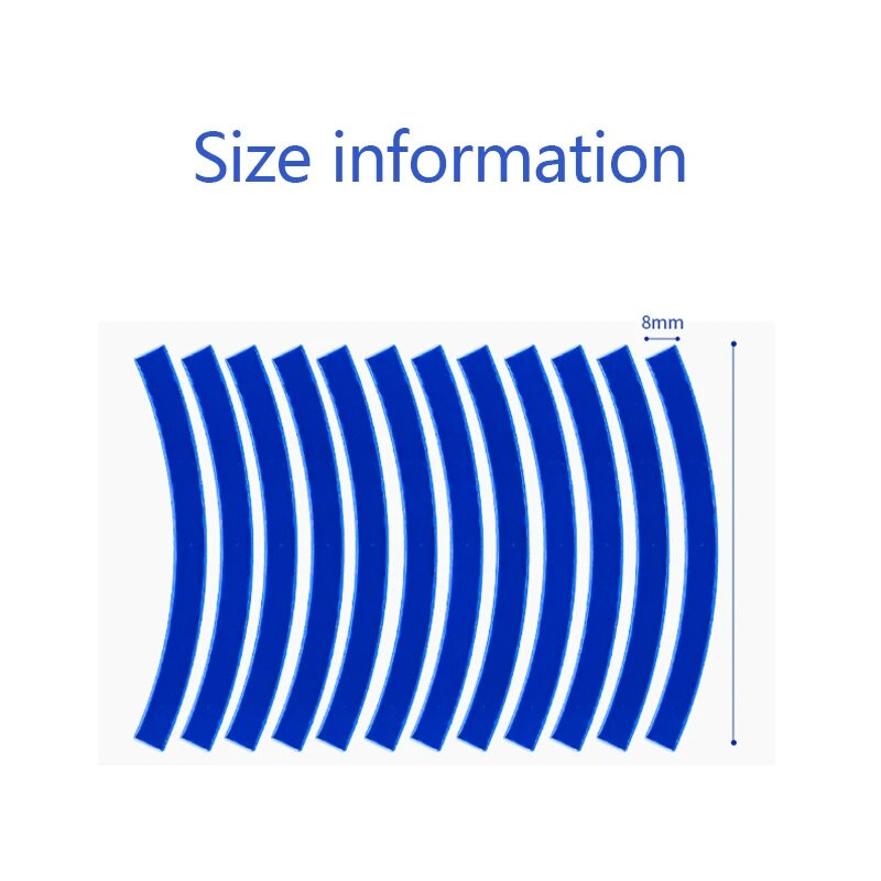 Reflektirajuća naljepnica za gume Sigurnosna naljepnica u boji Dječji bicikl za ravnotežu Reflektirajuća naljepnica Naljepnica za kotače Dodaci za bicikle